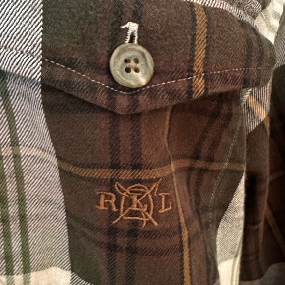Ralph Lauren Womens Plaid Flannel 1/4 Zip Tunic Equestrian size medium - Picture 10 of 10